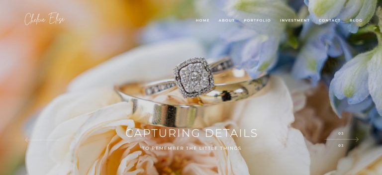 An International Wedding Photography Website (Chelcie Elise)